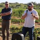 Dr. Mitchell Feldmann presenting at the Disease Field Day